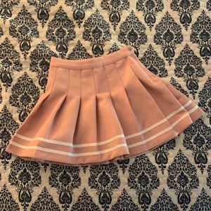 Pink H&M Pleated Skirt